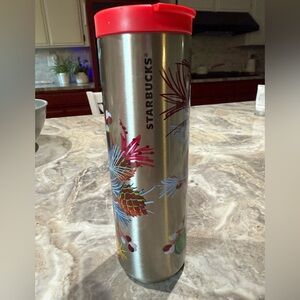 Starbucks 2023 Metallic Tumbler Pine Cone Ornament